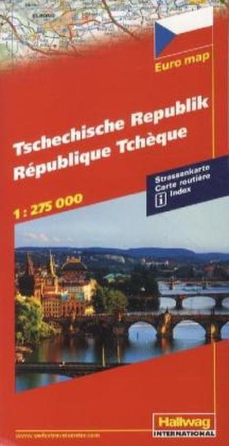 Hallwag Straßenkarte Tschechische Republik. République Tschèque Hallwag Straßenkarte Tschechische Republik. République Tschèque