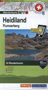 Hallwag Wanderkarte Heidiland, Flumserberg