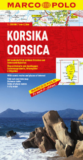 Marco Polo Karte Korsika. Corsica. Corse