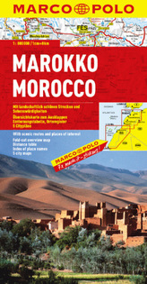 Marco Polo Karte Marokko. Morocco. Maroc