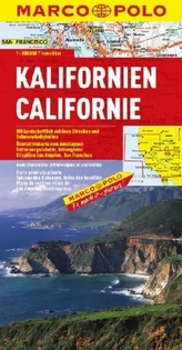 Marco Polo Karte Kalifornien. Californie. California