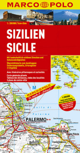Marco Polo Karte Sizilien. Sicile. Sicilia; Sicily
