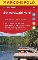 MARCO POLO Freizeitkarte Schwarzwald Nord 1:100 000