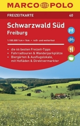 MARCO POLO Freizeitkarte Schwarzwald Süd, Freiburg 1:100 000