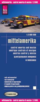 World Mapping Project Mittelamerika. Central America and Mexico. Amérique centrale et Mexique; America central y México