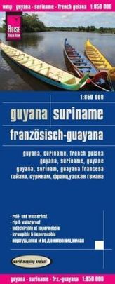 World Mapping Project Guyana, Suriname, Französisch-Guayana. Guyana, Suriname, French Guiana. Guyana, Suriname, Guiane; Guyana, 