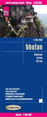 World Mapping Project Reise Know-How Landkarte Bhutan (1:250.000). Bhoutan / Bután