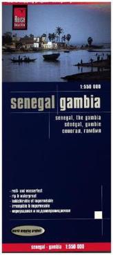 World Mapping Project Reise Know-How Landkarte Senegal, Gambia (1:550.000). Senegal, The Gambia / Sénégal, Gambie
