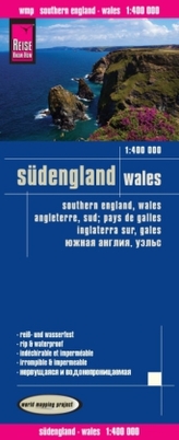 World Mapping Project Reise Know-How Landkarte Südengland, Wales (1:400.000). Southern England, Wales / Angleterre Süd, Pays de 