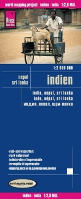 World Mapping Project Reise Know-How Landkarte Indien (1:2.900.000) mit Nepal und Sri Lanka. India, Nepal, Sri Lanka / Inde, Nép