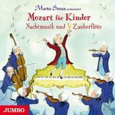 Mozart für Kinder. Nachtmusik und Zauberflöte, Audio-CD