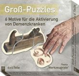 Groß-Puzzles: 6 Motive für die Aktivierung von Demenzkranken, Thema 'Werkzeugkiste'
