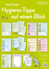 Hygiene-Tipps auf einen Blick, 12 A3-Poster