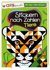 Stickern nach Zahlen Tiere