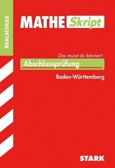 MATHE Skript, Abschlussprüfung Realschule Baden-Württemberg