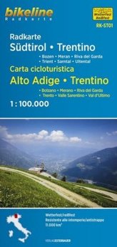 Bikeline Radkarte Südtirol, Trentino. Bikeline Carta cicloturistica Alto Adige, Trentino
