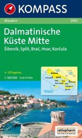 Kompass Karte Dalmatinische Küste Mitte