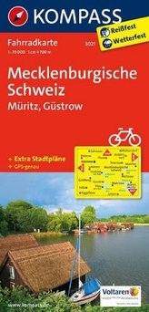 Kompass Fahrradkarte Mecklenburgische Schweiz, Müritz, Güstrow