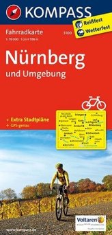 Kompass Fahrradkarte Nürnberg und Umgebung