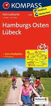 Kompass Fahrradkarte Hamburgs Osten, Lübeck