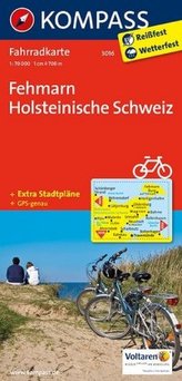 Kompass Fahrradkarte Fehmarn, Holsteinische Schweiz