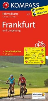 Kompass Fahrradkarte Frankfurt und Umgebung