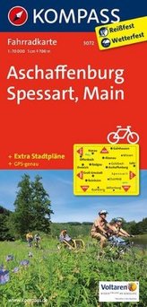 Kompass Fahrradkarte Aschaffenburg - Spessart - Main