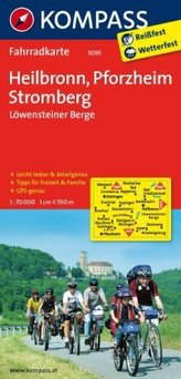 Kompass Fahrradkarte Heilbronn, Pforzheim, Stromberg, Löwensteiner Berge