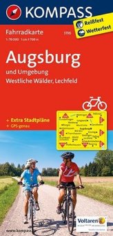 Kompass Fahrradkarte Augsburg und Umgebung