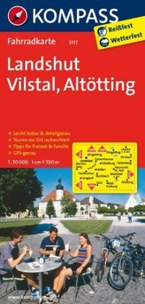 Kompass Fahrradkarte Landshut, Vilstal, Altötting