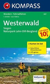 Kompass Karte Westerwald, 2 Bl. m. Kompass Naturführer Wiesenblumen