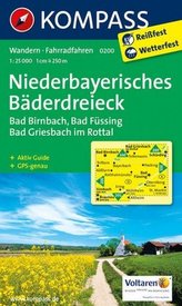 Kompass Karte Niederbayerisches Bäderdreieck