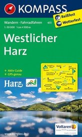 Kompass Karte Westlicher Harz
