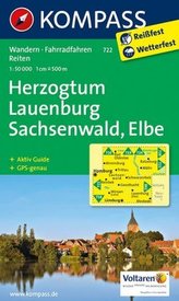 Kompass Karte Herzogtum Lauenburg, Sachsenwald, Elbe