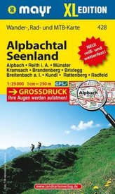 Mayr Karte Alpbachtal, Seenland