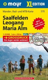 Mayr Karte Saalfelden, Leogang, Maria Alm