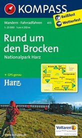 Kompass Karte Rund um den Brocken