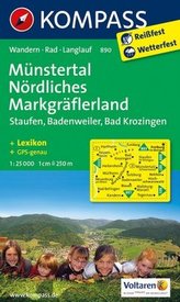 Kompass Karte Münstertal, Nördliches Markgräflerland