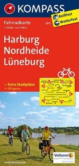 Kompass Fahrradkarte Harburg, Nordheide, Lüneburg