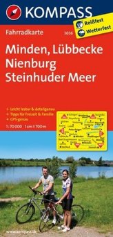 Kompass Fahrradkarte Minden, Lübbecke, Nienburg, Steinhuder Meer