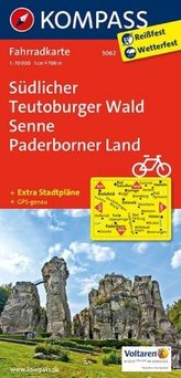 Kompass Fahrradkarte Südlicher Teutoburger Wald, Senne, Paderborner Land