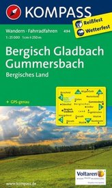 Kompass Karte Bergisch-Gladbach, Gummersbach, Bergisches Land