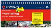 Kompass Fahrradführer Weserradweg, von Hann. Münden nach Cuxhaven