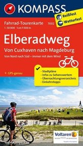 Kompass Fahrrad-Tourenkarte Elberadweg. Tl.2