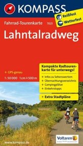 Kompass Fahrrad-Tourenkarte Lahntalradweg