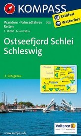 Kompass Karte Ostseefjord Schlei, Schleswig