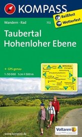 Kompass Karte Taubertal, Hohenloher Ebene