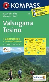 Kompass Karte Valsugana, Tesino