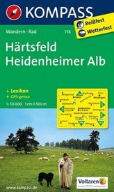 Kompass Karte Härtsfeld, Heidenheimer Alb