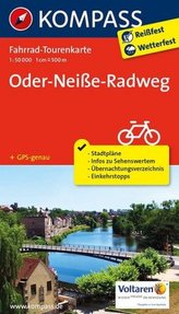 Kompass Fahrrad-Tourenkarte Oder-Neiße-Radweg